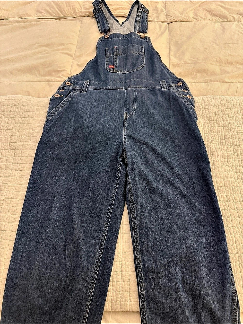 Dickies Bib Overall Denim Bib Overalls in Dark Blue